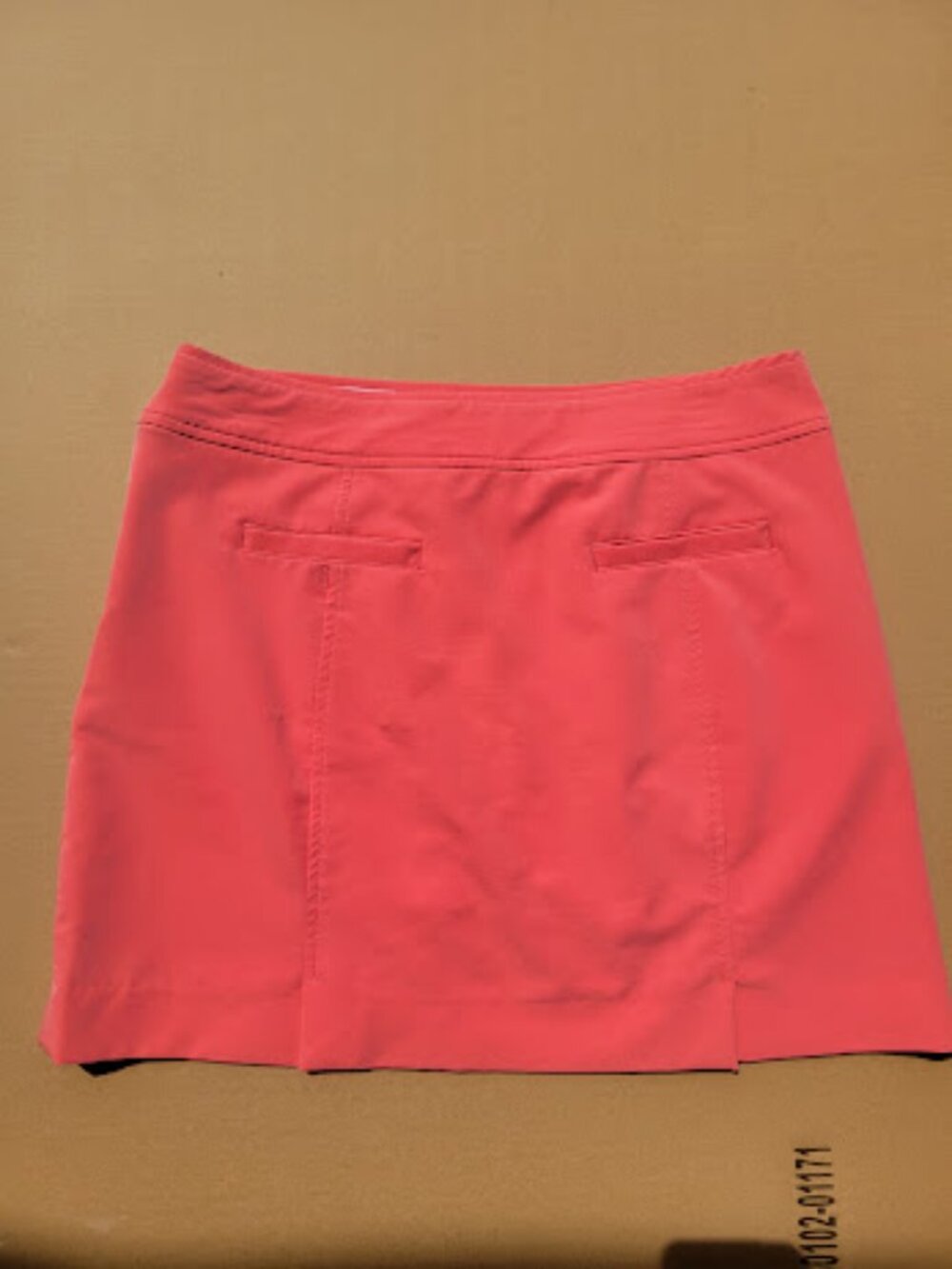 Adidas Ultimate365 Women's Coral Pink Golf Skort Built-In Shorts Size 2 Like New - Picture 2 of 7